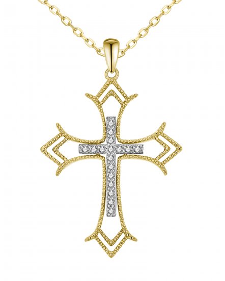 CROSS DIAMOND PENDANT (TP3329)